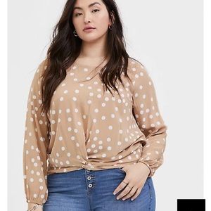 Torrid Polka Dot Crop Top